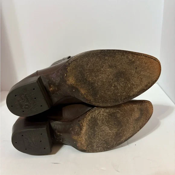 Tony Lama Dark Brown Cowboy Boots - Picture 8 of 10